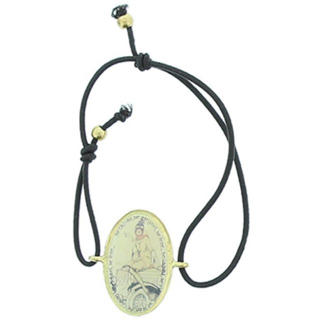 ENAMEL METAL ELASTIC BRACELET