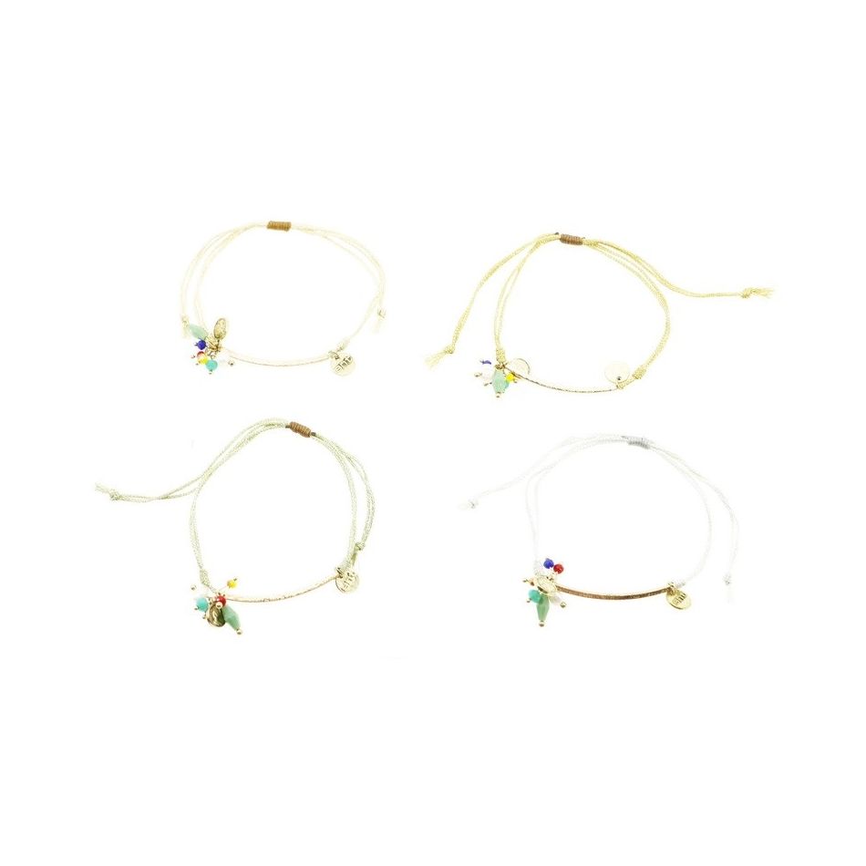 PULSERA MACRAMÉ CUENTAS