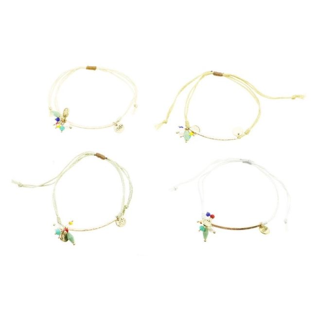 PULSERA MACRAMÉ CUENTAS