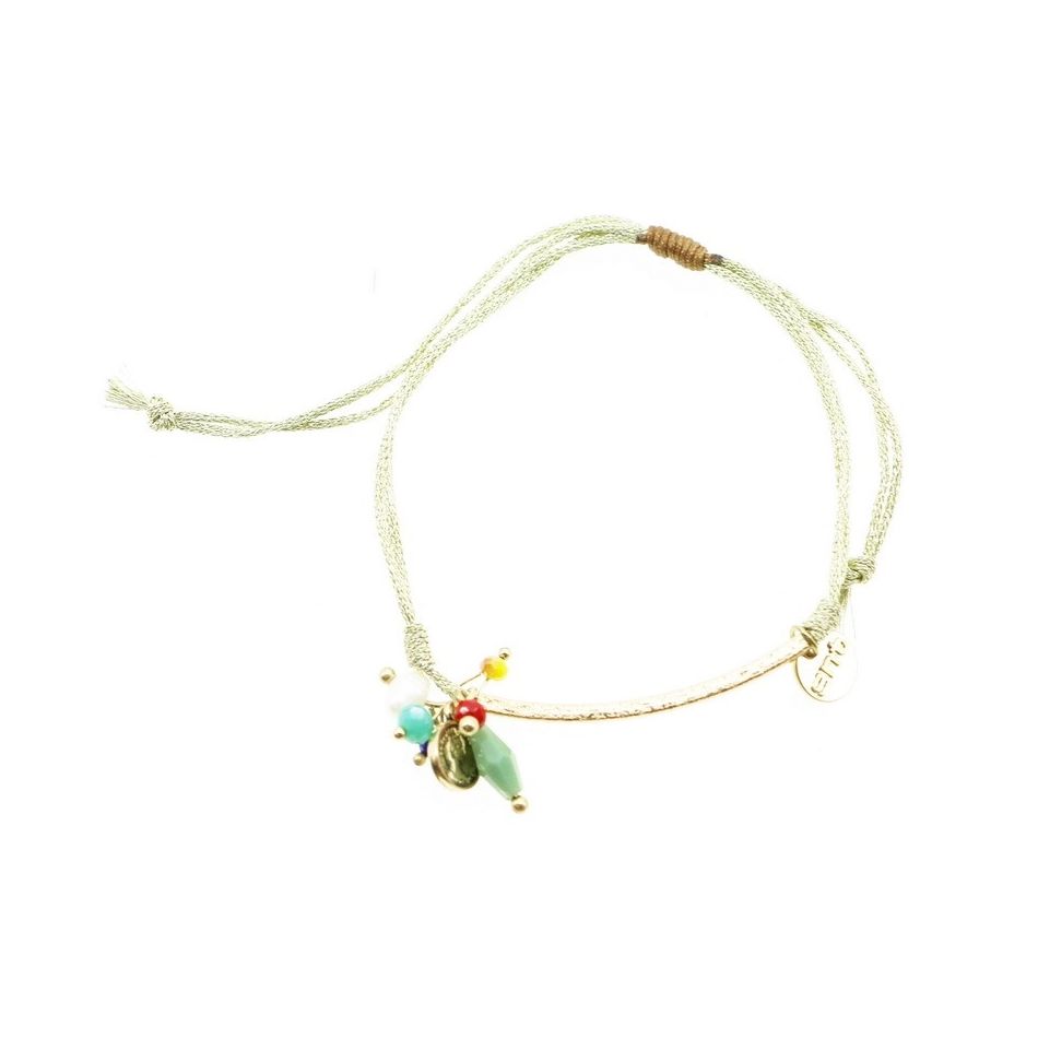 PULSERA MACRAMÉ CUENTAS