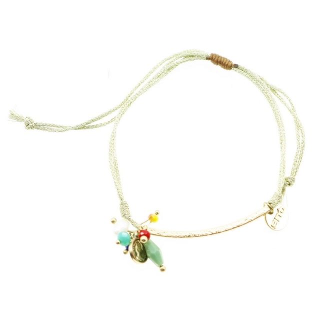 PULSERA MACRAMÉ CUENTAS