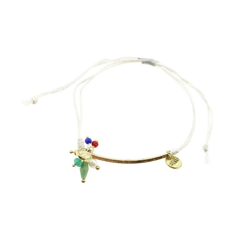 PULSERA MACRAMÉ CUENTAS