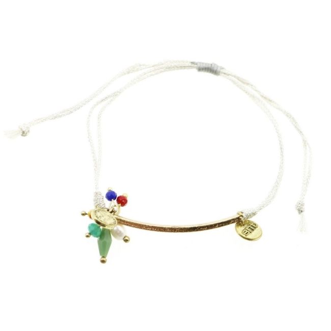 PULSERA MACRAMÉ CUENTAS
