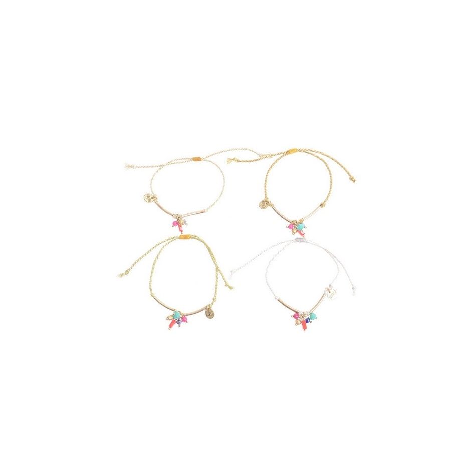 PULSERA MACRAMÉ CUENTAS