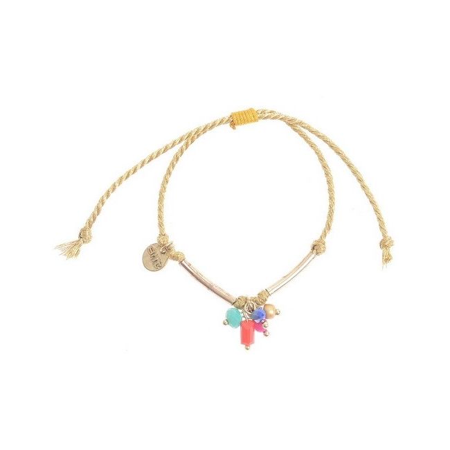 PULSERA MACRAMÉ CUENTAS