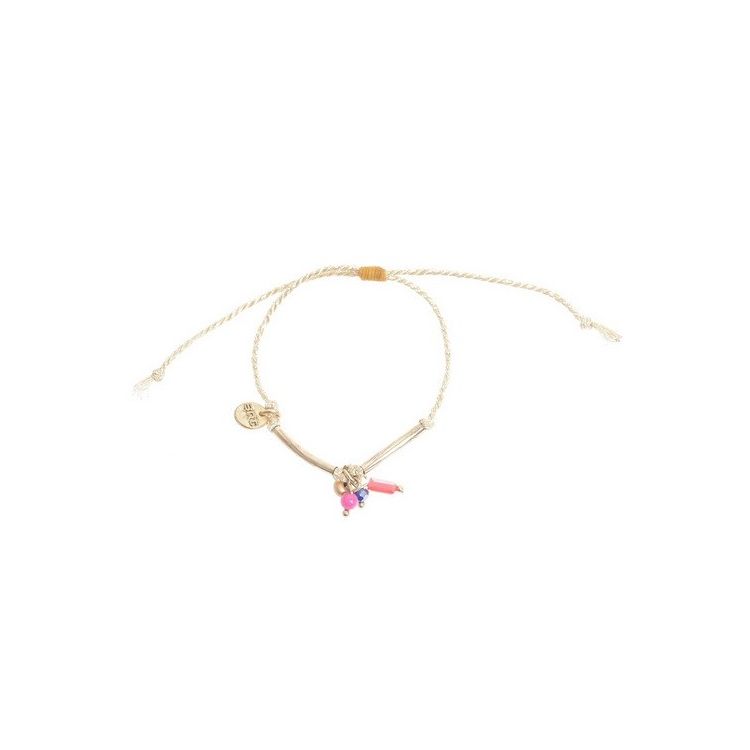 PULSERA MACRAMÉ CUENTAS 2