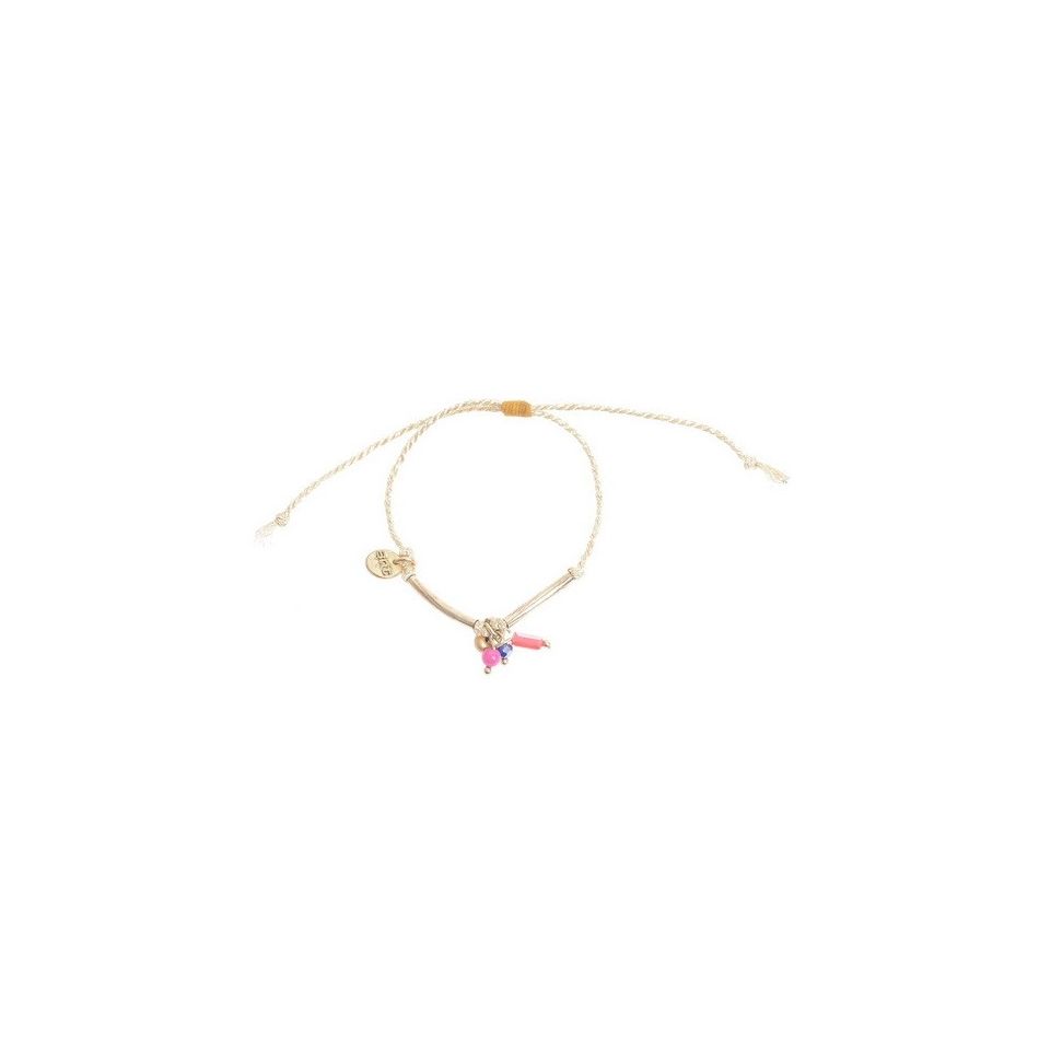 PULSERA MACRAMÉ CUENTAS