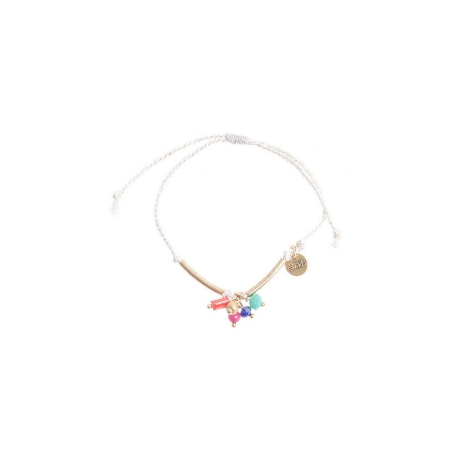 PULSERA MACRAMÉ CUENTAS