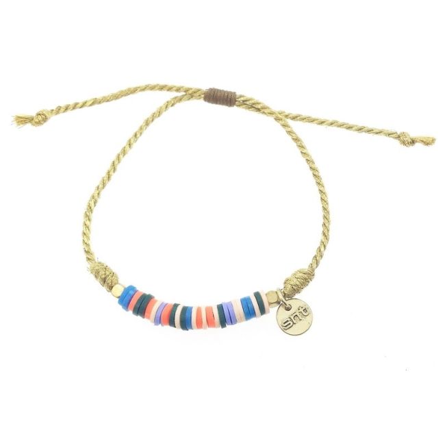PULSERA  MACRAMÉ CUENTAS FIMO