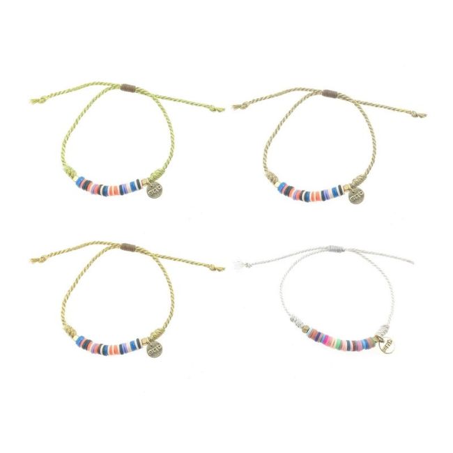 MACRAMÉ BRACELET WITH FIMO BEADS