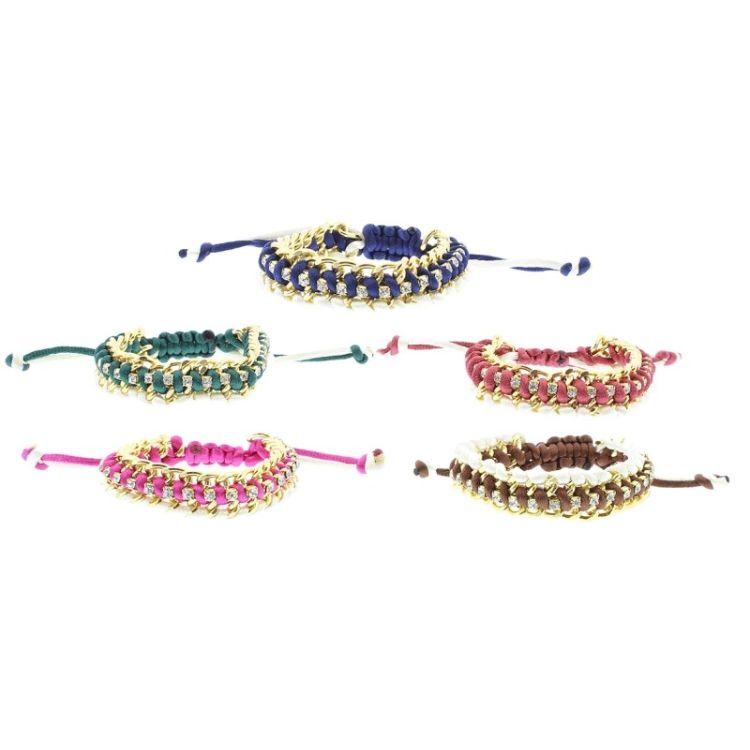 BRAIDED MACRAMÉ CRYSTAL BRACELET 2