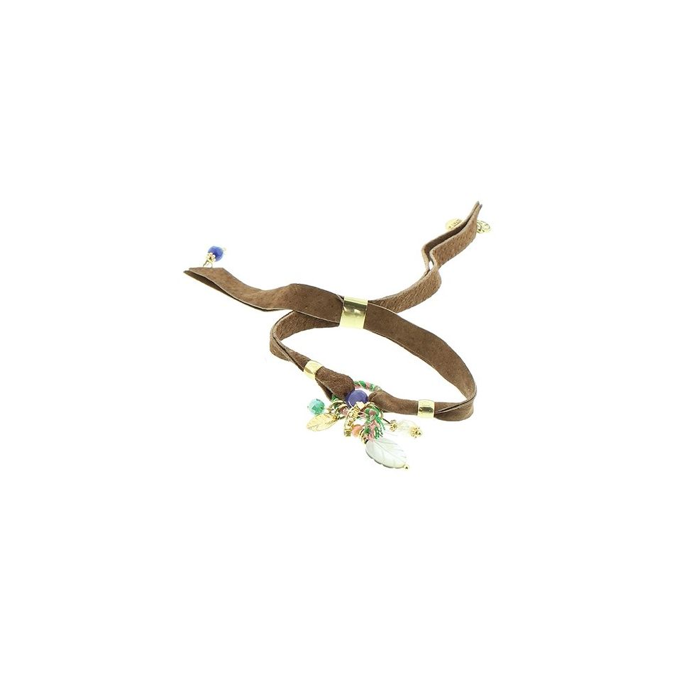PULSERA CUERO ETNICO DELUXE