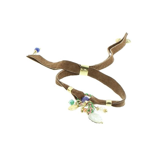 PULSERA CUERO ETNICO DELUXE