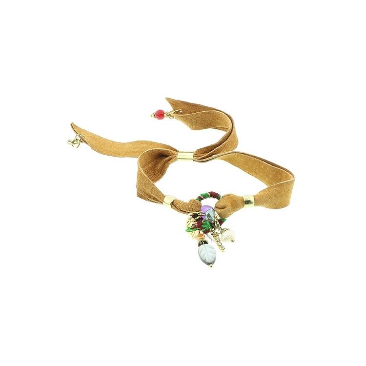 PULSERA CUERO ETNICO DELUXE 2