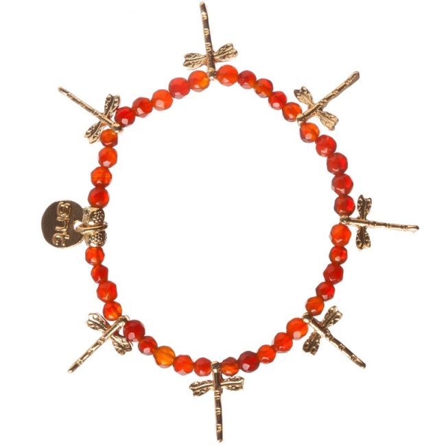 PULSERA PIEDRAS CUENTAS METAL