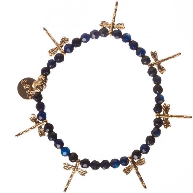 PULSERA PIEDRAS CUENTAS METAL