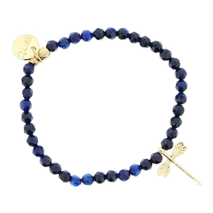 BRACELET STONES WITH METAL BEADS