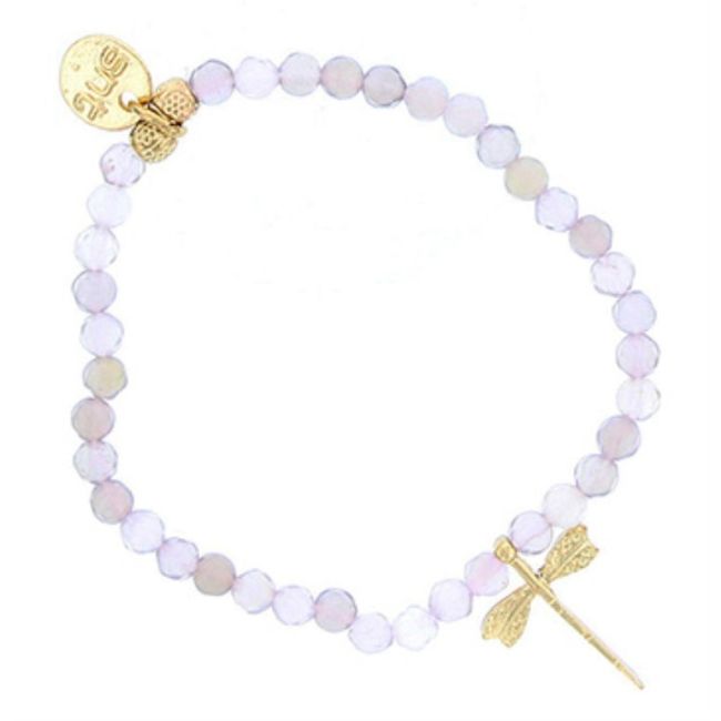 BRACELET STONES WITH METAL BEADS