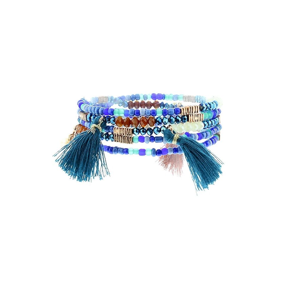 PULSERA 5 VUELTAS CUENTAS