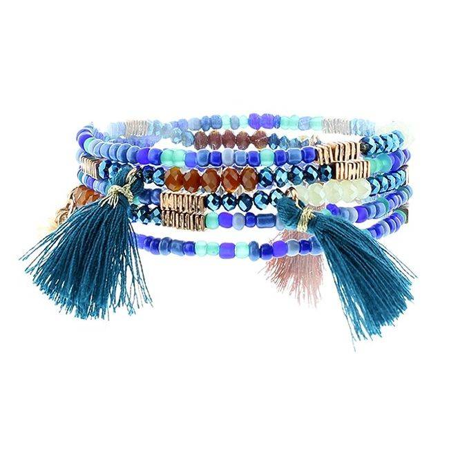 5 ROUND BEADS BRACELET