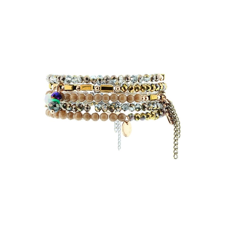 5 ROUND BEADS BRACELET