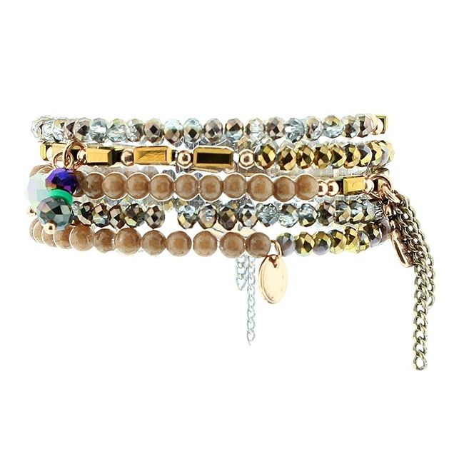 5 ROUND BEADS BRACELET