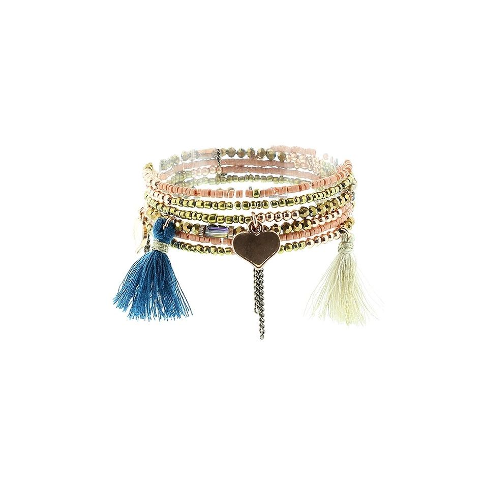 PULSERA 5 VUELTAS CUENTAS
