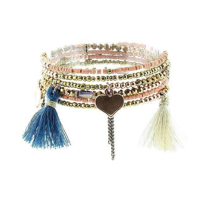 5 ROUND BEADS BRACELET