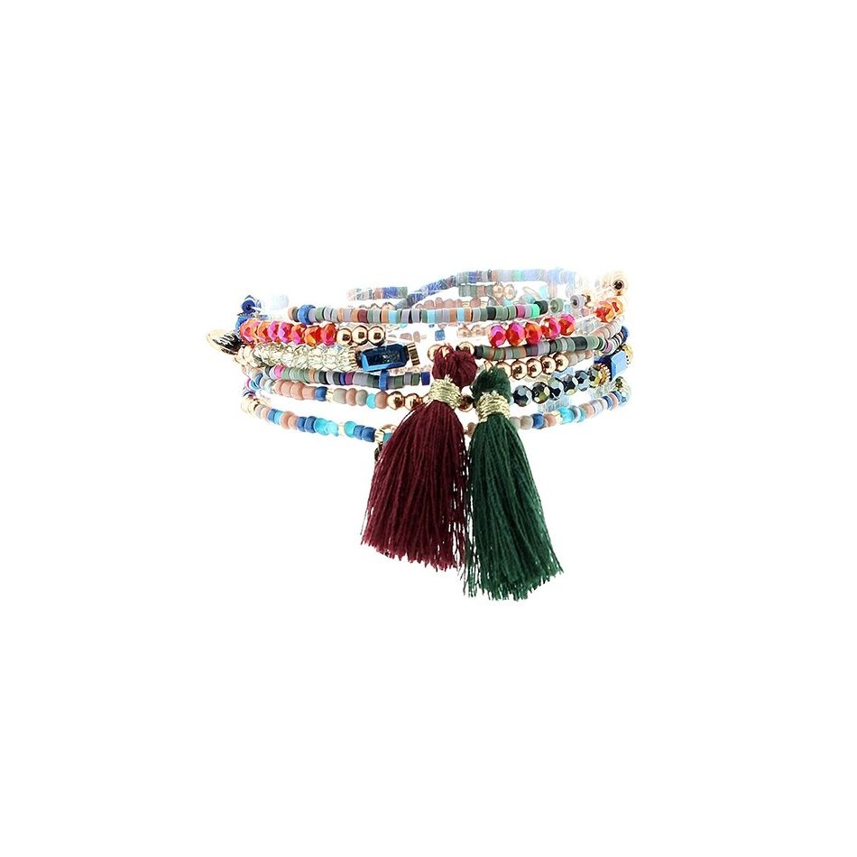5 ROUND BEADS BRACELET