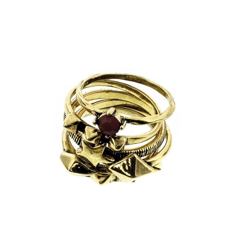 METAL RESIN RING SET Assorted sizes