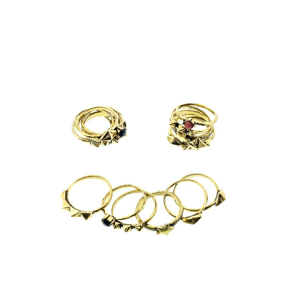 METAL RESIN RING SET Assorted sizes