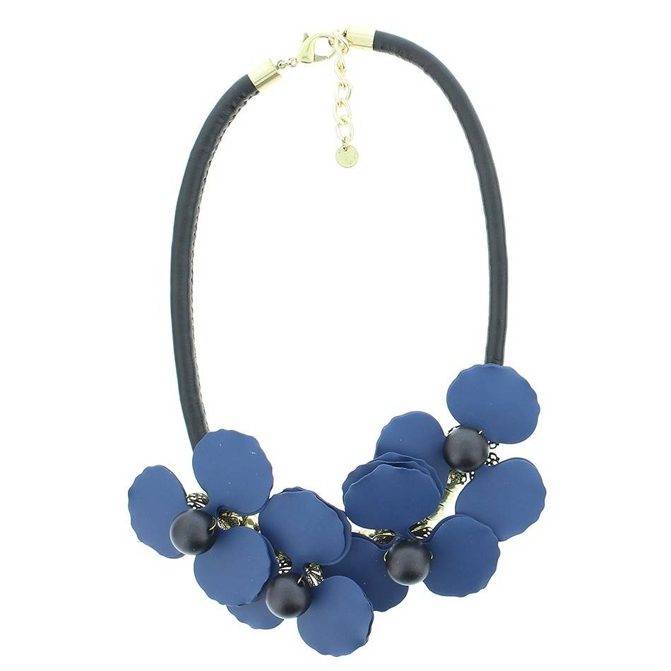 4 FLOWERS SHORT NECKLACE