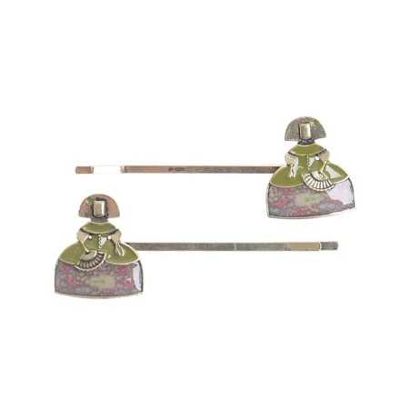 METAL ENAMEL HAIRPINS