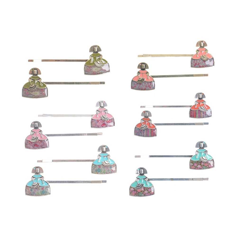 METAL ENAMEL HAIRPINS