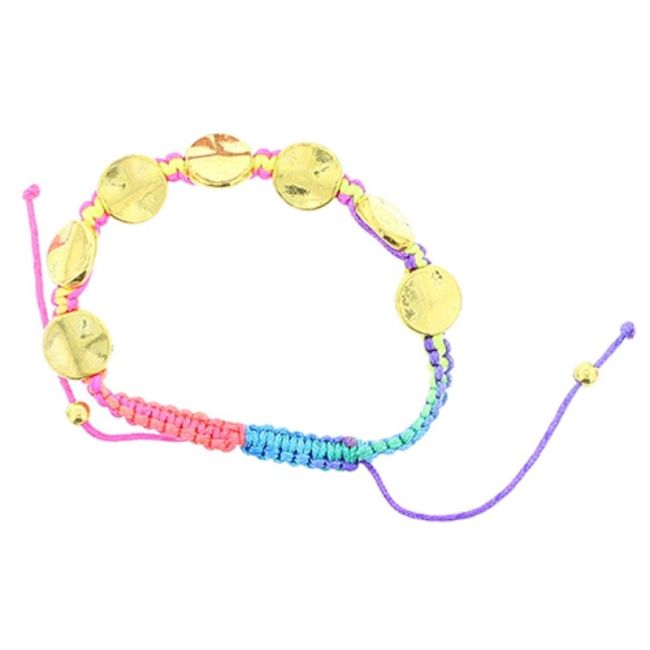 MACRAMÉ BRACELET WITH METAL BEADS