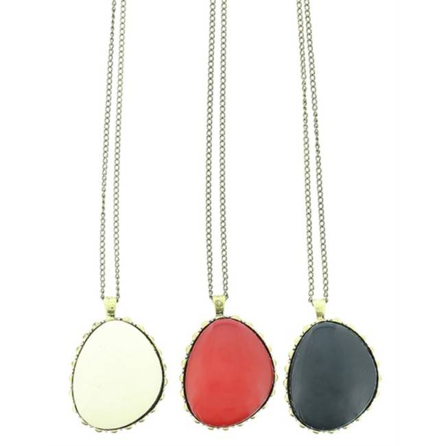 COLLAR LARGO COLG.METAL RESINA