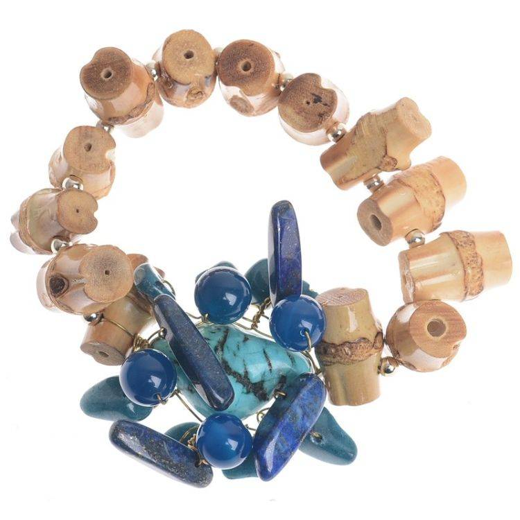 PULSERA BAMBÚ CUENTAS