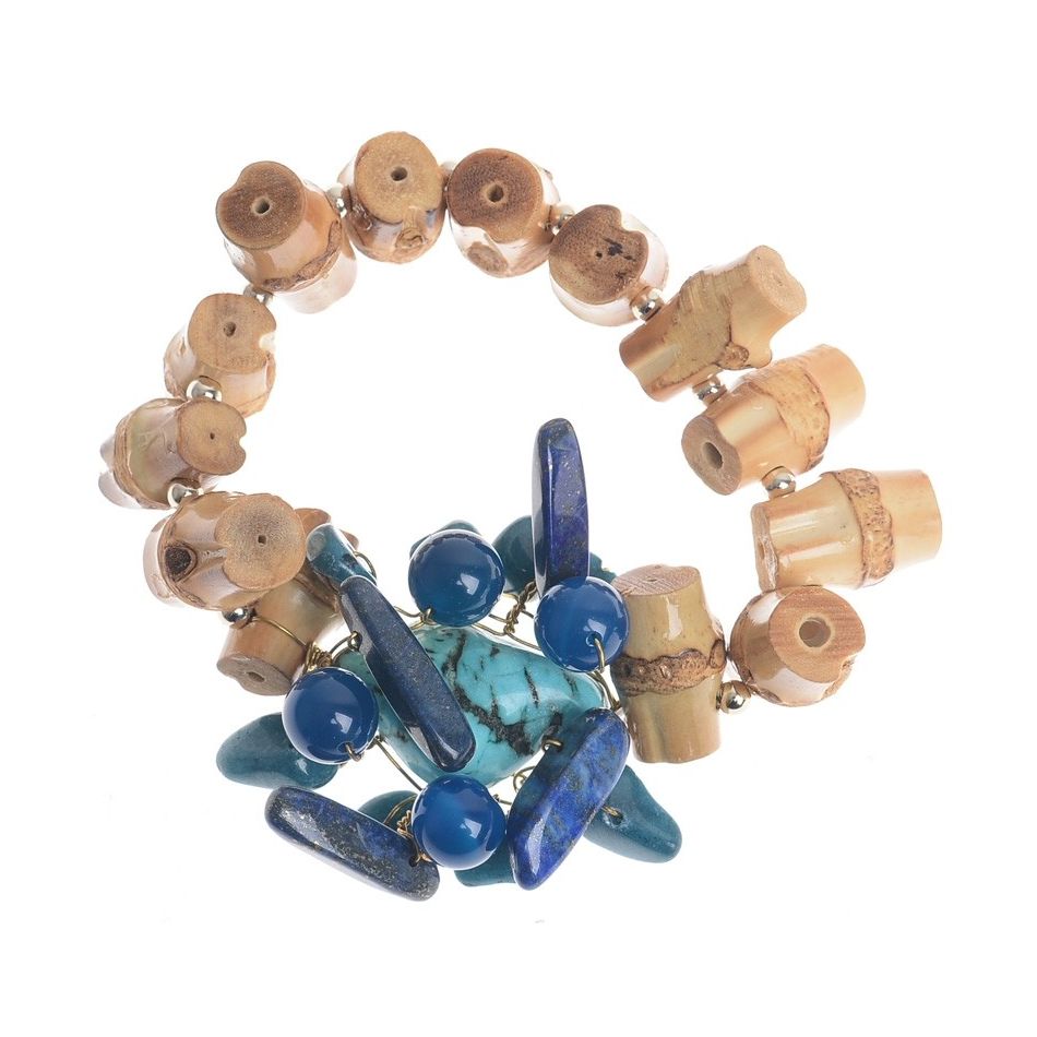 PULSERA BAMBÚ CUENTAS
