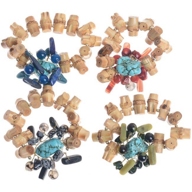 PULSERA BAMBÚ CUENTAS