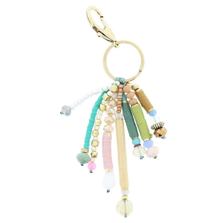 BEADS FRINGE KEYCHAIN