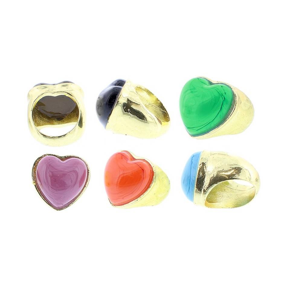ANILLO METAL RESINA TALLAS VARIADAS