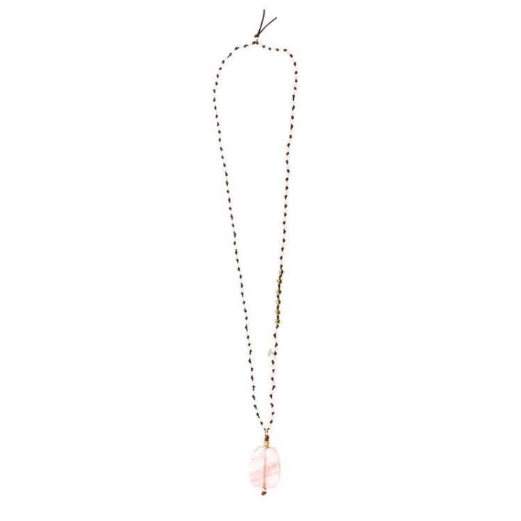 COLLAR LARGO PIEDRAS COLGANTE