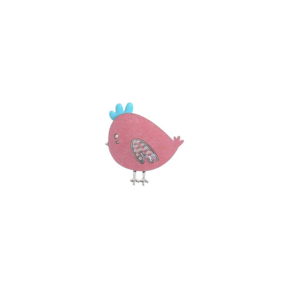 PRINTED METAL BROOCH