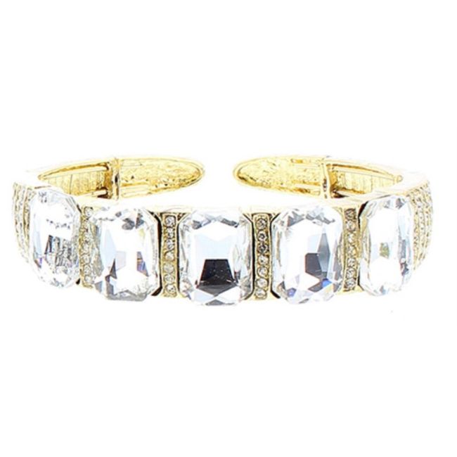PULSERA METAL CRISTALES