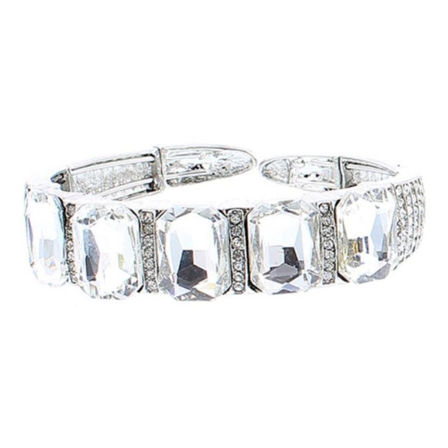 PULSERA METAL CRISTALES
