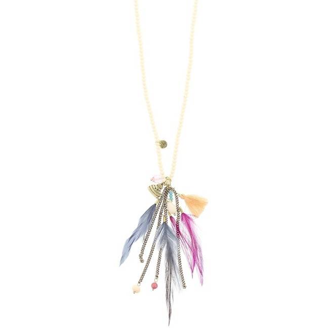 LONG NECKLACE WITH PENDANT BEADS