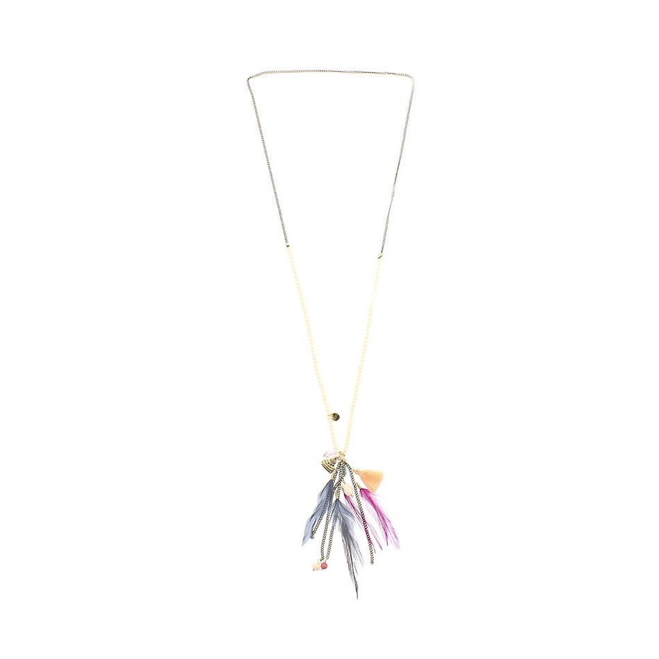 LONG NECKLACE WITH PENDANT BEADS