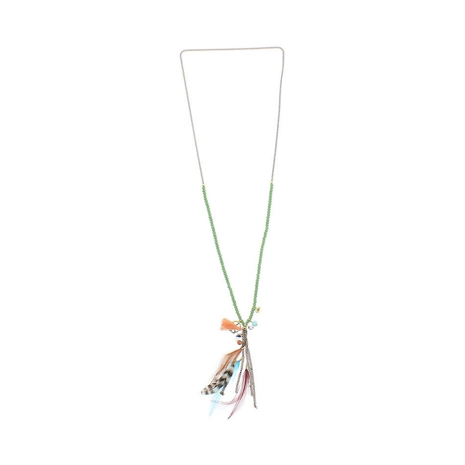 LONG NECKLACE WITH PENDANT BEADS