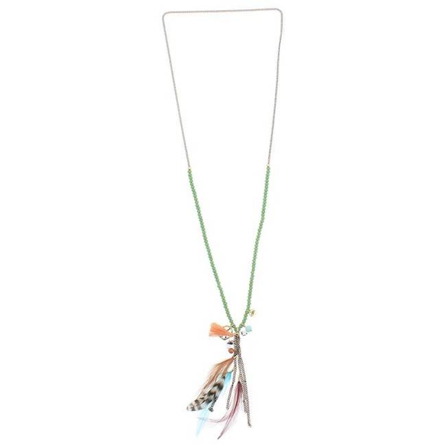LONG NECKLACE WITH PENDANT BEADS
