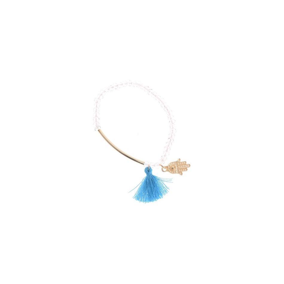 PULSERA TUBO CUENTAS FACETADAS